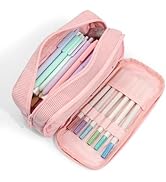 SUNEE Pencil Case, Large Capacity Pencil Pouch, Aesthetic Big Pen Bag, Soft Corduroy Pen Box for ...