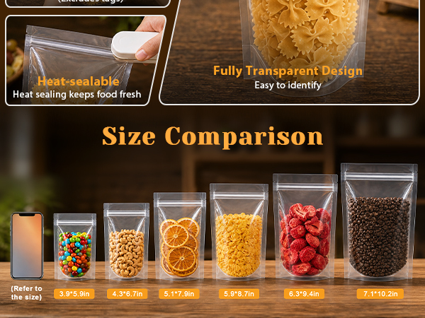 Clear Stand up Bags