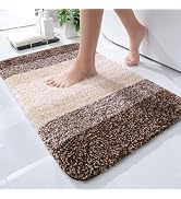 OLANLY Bathroom Rug Mat 24x16, Extra Soft and Absorbent Microfiber Bath Rugs, Non-Slip Plush Shag...