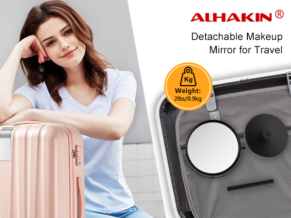 Detachable mirror for travel