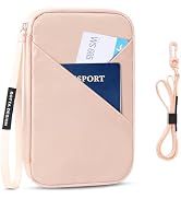 Veki Passport Holder for Travel Women, Family Passport Bag, Travel Document Organizer Case, RFID ...