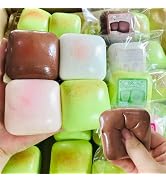 TIM CHESS 4Pcs Sticky Squishy Toast, Soft Bread Super Slow Rising Squishy, Vibrant Bread Shape Sq...