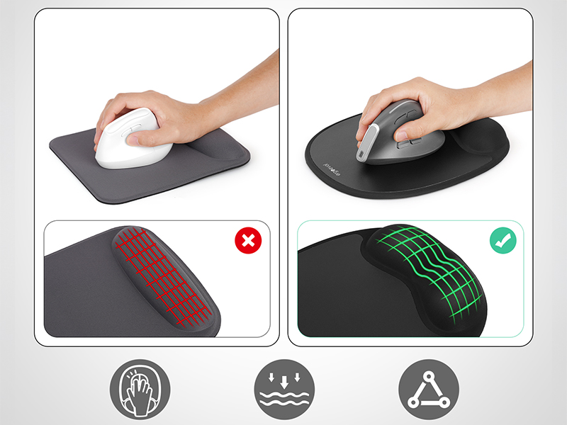 ergonomic mouse pad
