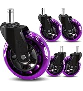 Chair Caster Wheels-Purple