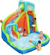 Bestway H2OGO Turbo Splash Water Zone Mega Water Park | Inflatable Slide, Climbing Wall, Splash P...