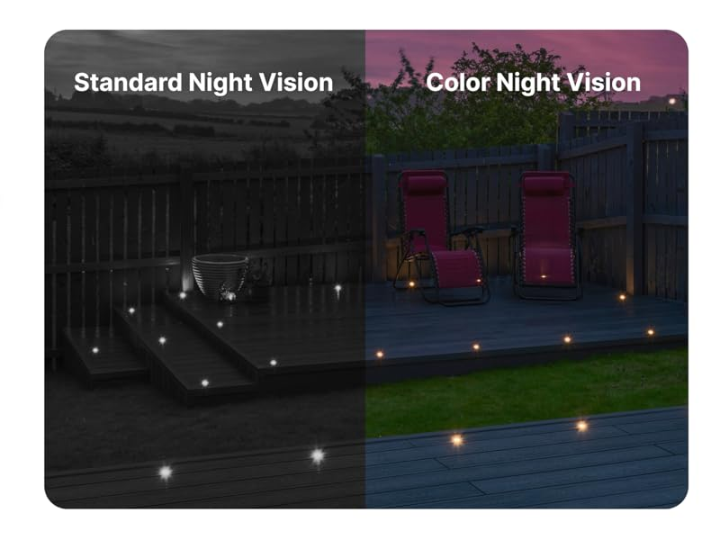 AlfredCam comparison of standard night vision and color night vision for outdoor monitoring