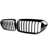 Zealhot G30 Grille, Black Front Kidney Grille Grill Compatible with BMW 2017-2019 5 Series G30 M5...