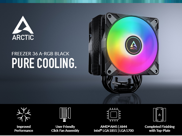 Freezer 36 A-RGB Black; Pure Cooling