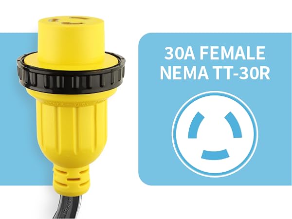 30 Amp to 15 Amp 110V RV Adapter