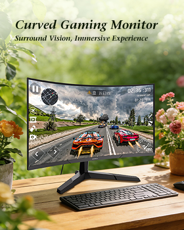 Curved gaming monitor