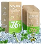 CoolRush Towel with Natural Mint Extract, Instant 3-Second Cooling Towel, Reusable Sports Cooling...