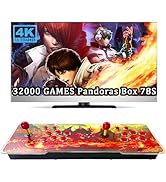 RegiisJoy 32000 Pandoras Box 78S Retro Arcade Game Console, 4 Player 3D Magical Modified Game, Se...