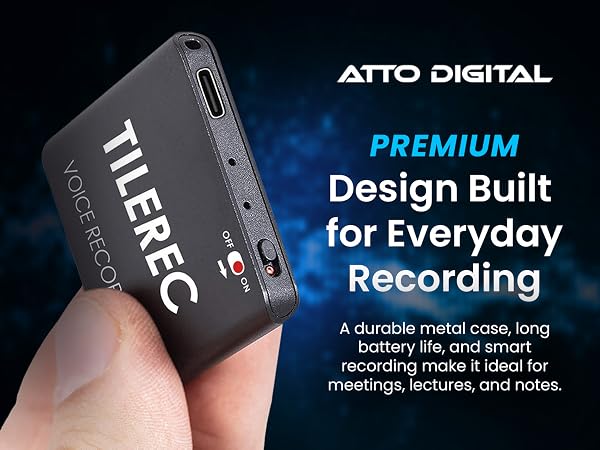 Slim Voice Activated Recorder