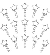 60Pcs Star Shaped Spring Snap Keychain Clip,Metal Swivel Clasp Snap Hook Key Ring with Chain Hang...