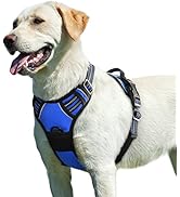 Eagloo Dog Harness for Large Dogs, No Pull Service Vest with Reflective Strips and Control Handle...