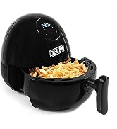 DELM Air Fryer, LED control panel, easily adjust cooking temperature and time, 1.9 QT compact siz...