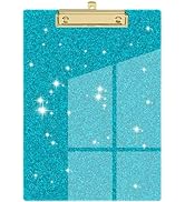 Piasoenc Acrylic Clipboards, Fashion Glitter Clipboard, Stardard Letter Size Clip Board, A4 Size ...