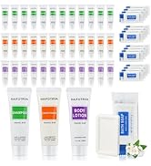 20 Pcs 4-IN-1 Hotel Soaps and Toiletries Bulk Set,4-Piece Set Mini Bulk Travel Size Toiletries Se...
