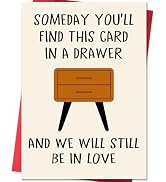Funny Anniversary Card Gifts for Men, Happy Birthday & Anniversary Greeting Card for Him Husband ...