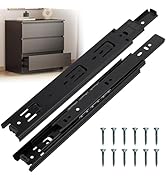 Ourshom Drawer Slides 12 Inches – Side Mount, Heavy Duty Drawer Slides Metal Ball Bearing Full Ex...