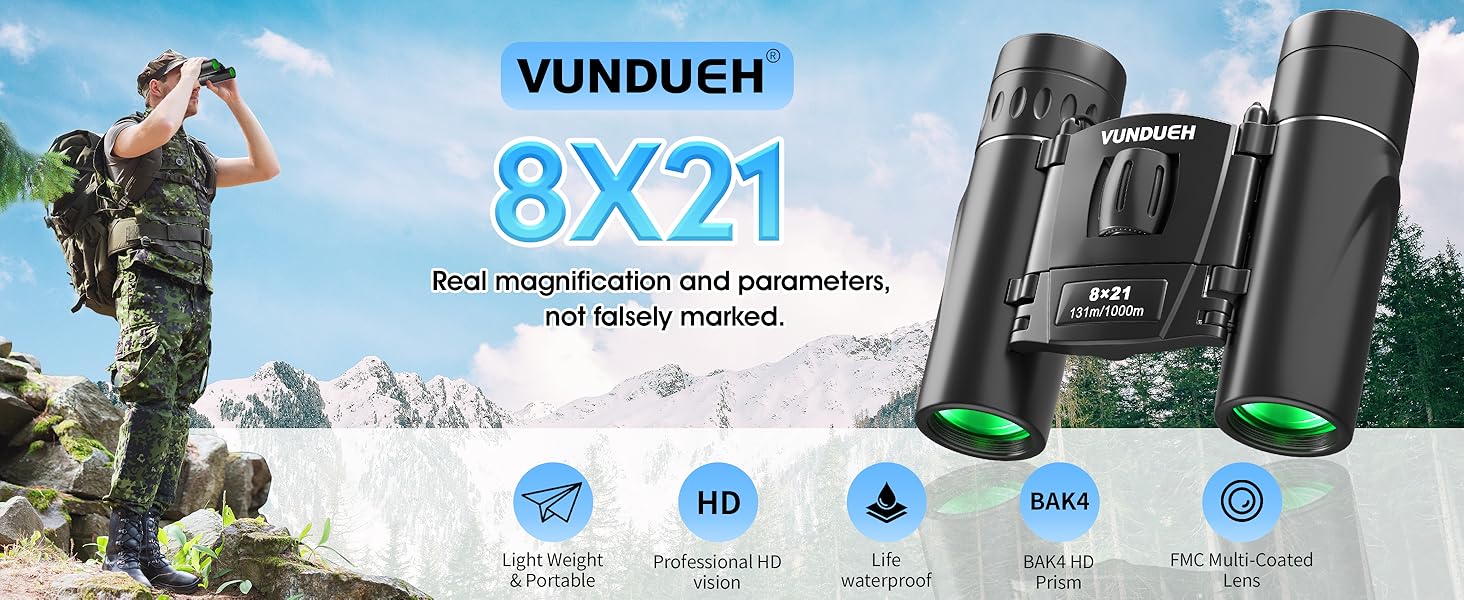 Portable binoculars