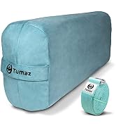 Tumaz Yoga Bolster Set - Rectangular Bolster Pillow for Restorative Yoga, Soft Meditation Pillow ...