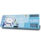 Pop Up Multifunction Pencil Case for Boys and Girls with Calculator, Sharpener, Cute School Suppl...