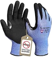 Schwer AIR-SKIN Cut Resistant Gloves AR3900 with Extreme Lightweight & Thin, ANSI A4 Wire Metal G...