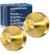 MOTAIPEAK Suction Cup Hooks for Shower,2Pcs Shower Hooks for Inside Shower,No Drill Towel Hooks f...