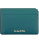Fenice Office Card Pocket Credit Card Holder Slim Simple Wallet Vegan PU Leather Front Back Slits...
