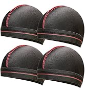 ForceWave Wave Cap,Silky Stocking Wave Cap for Men Women, Black Wave Compression Cap for 360 Waves