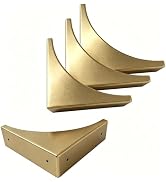 Sutfmwe Metal Corner Protector 4 Pcs - Decorative Corner Brackets for Furniture, Wood Box, Desks,...