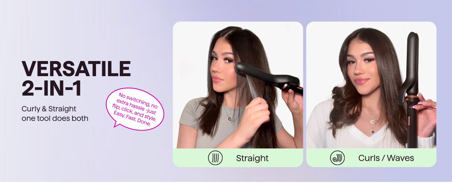 2 in 1 flat iron