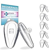 GMS Optical Air Bag Screw-in Silicone Nose Pads for Glasses, Sunglasses, and Eye-wear – 14mm (5 P...