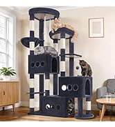 Gitelsnour Cat Tree for Large Adult, 71.7'' Tall Cat Tower for Indoor Cats, Sturdy Heavy Duty Cat...