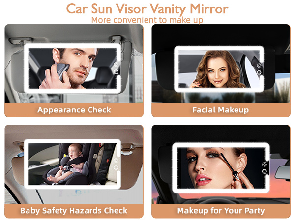 Led Car Sun Visor Vanity Mirror
