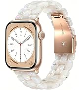 V-MORO Resin Bracelet Compatible with Apple Watch Band 40mm/41mm/42mm/38mm Women Fashion Cute Wri...