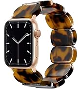 Newlibery Resin Stretchy Watch Bands Women Compatible with Apple Watch 38mm 40mm 41mm 42mm (S11/1...