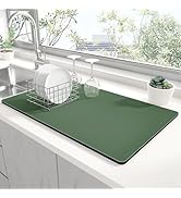 Rnivvi Dish Drying Mat for Kitchen Counter, 12 x 19