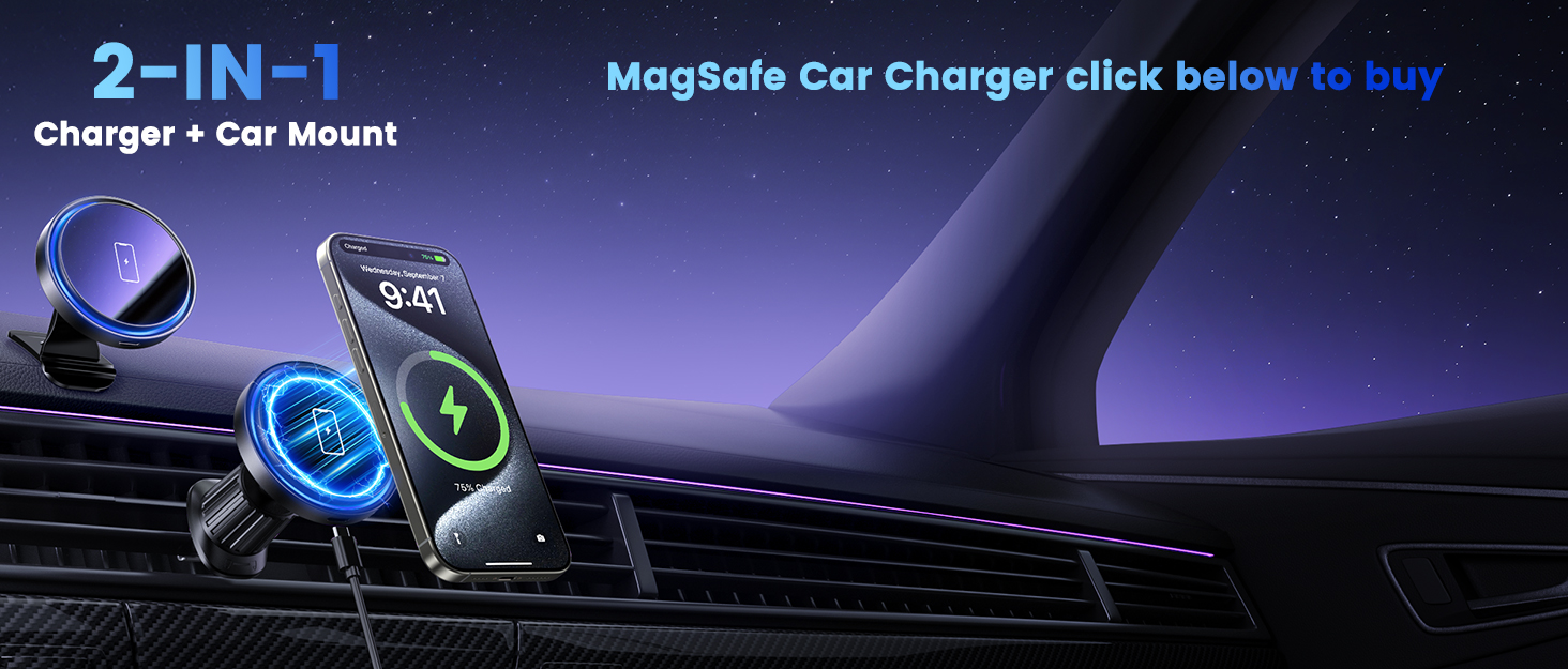 Magnetic Wireless Car Charger