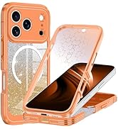 Hekodonk for iPhone 17 Pro Case, Compatible with Magsafe [Built-in Tempered Glass Screen Protecto...