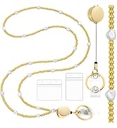 Toykee Lanyards for Id Badges and Keys for Women Teacher - Colorful Beaded Card Holders