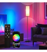 Qaubauyt Smart LED Floor Lamp with APP Control & RGB Colors - Dimmable Standing Lamp for Living R...