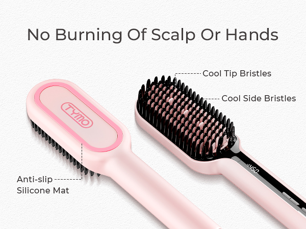 hair straightener brush for women no burning of scalp