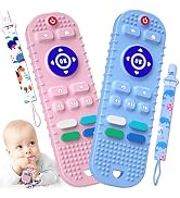 Kaodezhu Silicone Baby Teething Toys, Remote Control Shape Teething Toys for Babies 6-12 Months B...