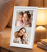 15.6 Inch WiFi Digital Photo Frame, Frameo Electronic Photo Frame with Smart Calendar Schedule Ma...