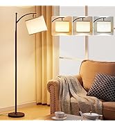 Ambimall Floor Lamps for Living Room with 3 Color Temperatures, Standing Lamp Tall with Adjustabl...