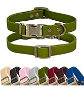 Wisedog Rubber Dog Collar for Medium Dogs - Waterproof Dog Collar with Quick Release Metal Buckle...