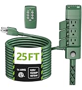 BN-LINK Outdoor Power Stake Timer 25FT Extension Cord Waterproof, Remote Control Photocell Dusk t...