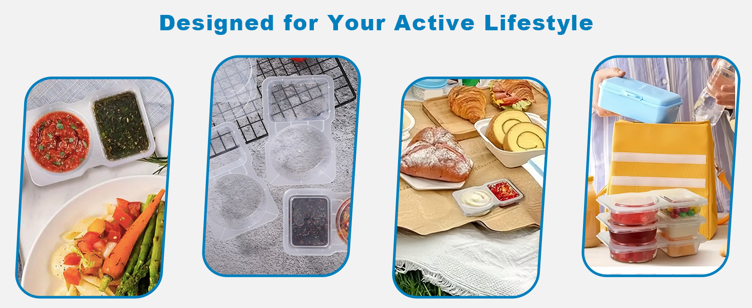Pure Future snack containers designed for your active lifestyle, perfect for on-the-go meals